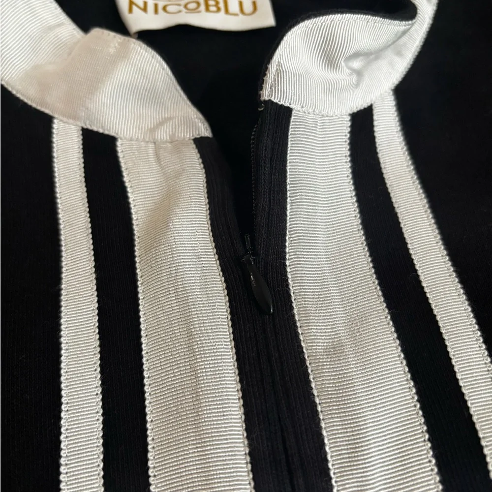 Nicoblu XL NWOT PEYTON COZY TUNIC IN BLACK FRENCH TERRY Cotton - Picture 5 of 8